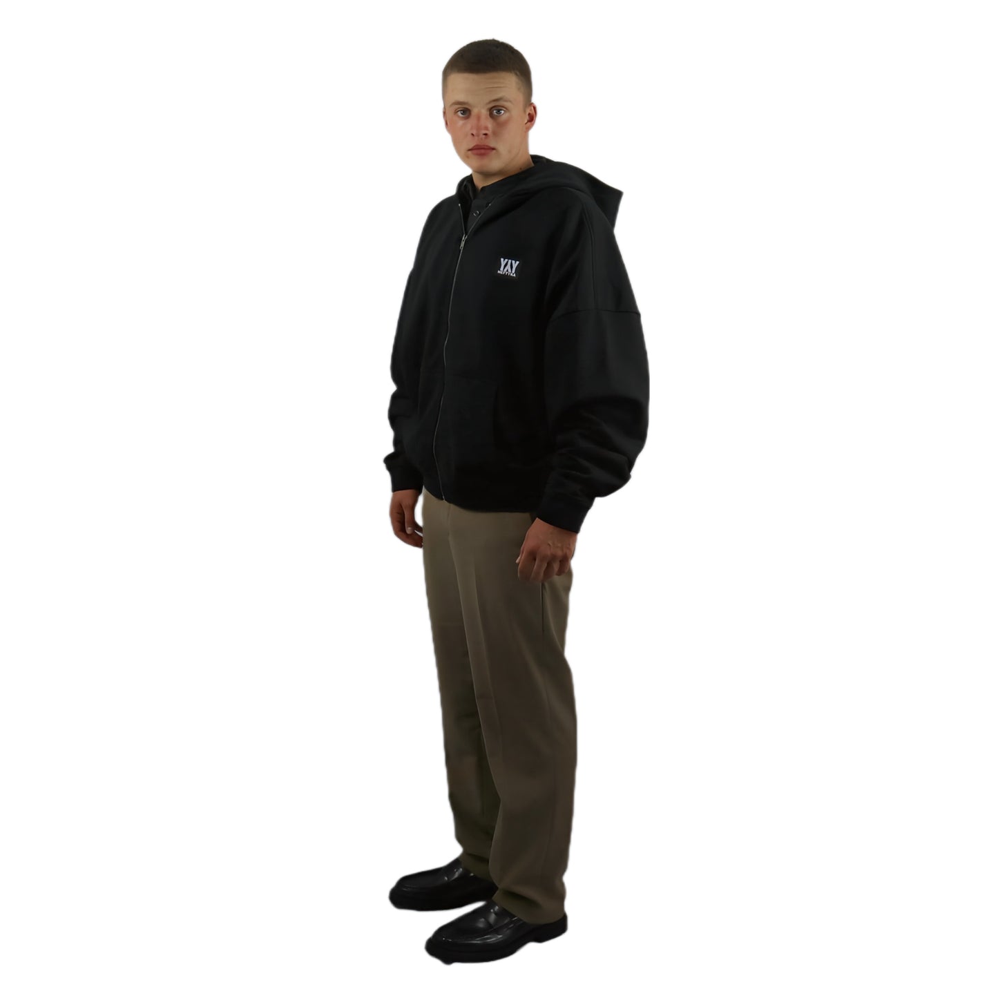 ZIP HOODIE HEAVY BLACK