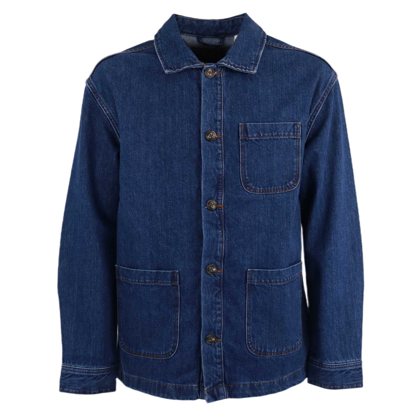 DENIM OVERSHIRT MID BLUE