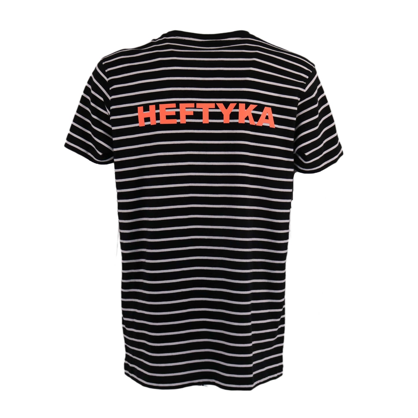 STRIPE TEE NEON ORANGE