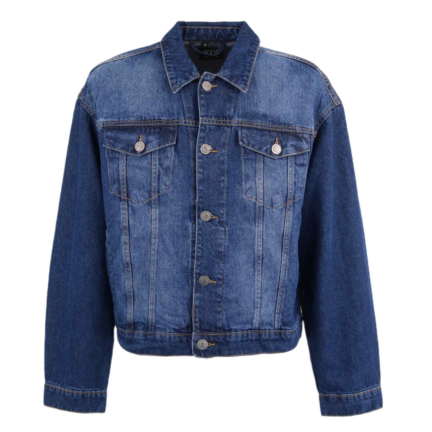 DENIM JACKET MID BLUE WASHED