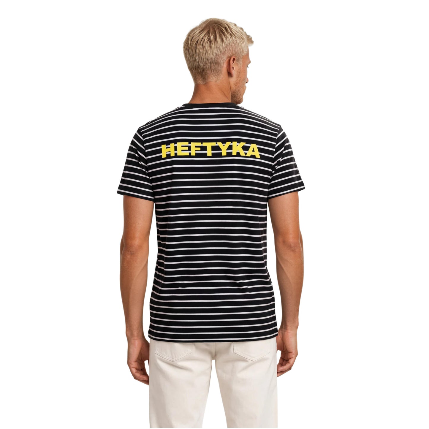 STRIPE TEE NEON YELLOW
