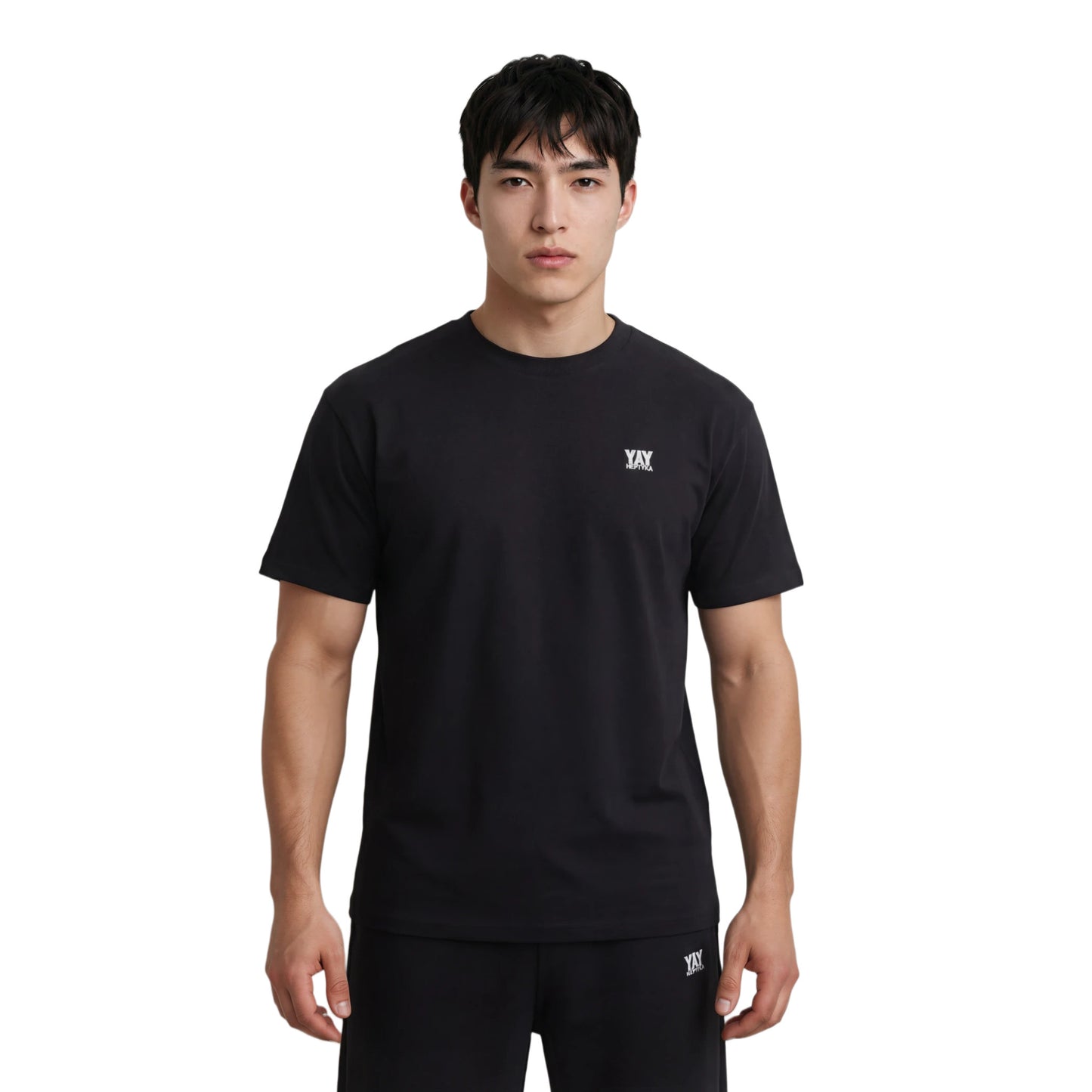 COTTON RELAXED FIT TEE BLACK