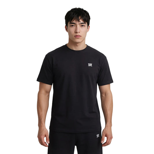 COTTON RELAXED FIT TEE BLACK