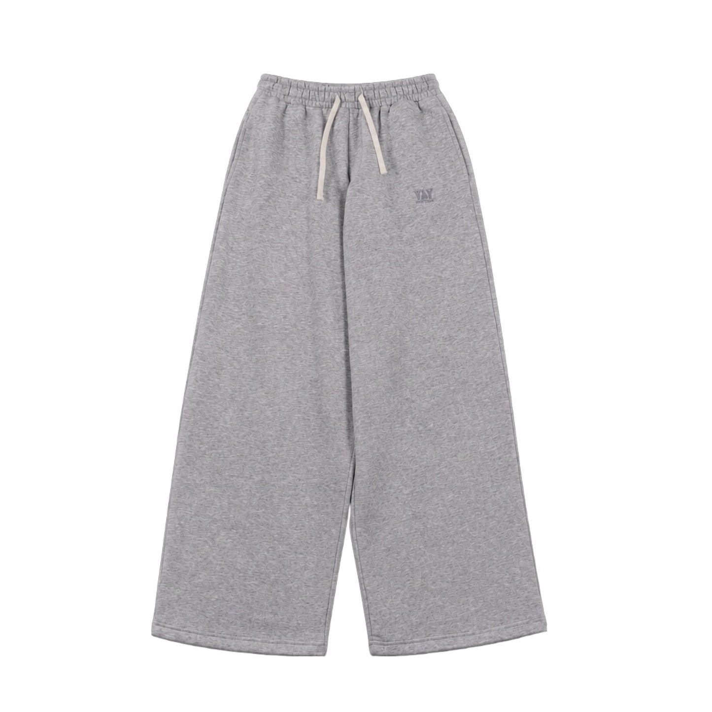 WIDE LEG JOGGER HEATHER GREY