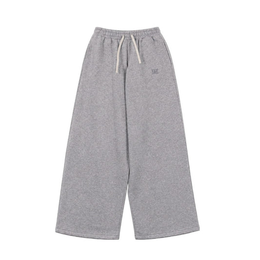WIDE LEG JOGGER HEATHER GREY