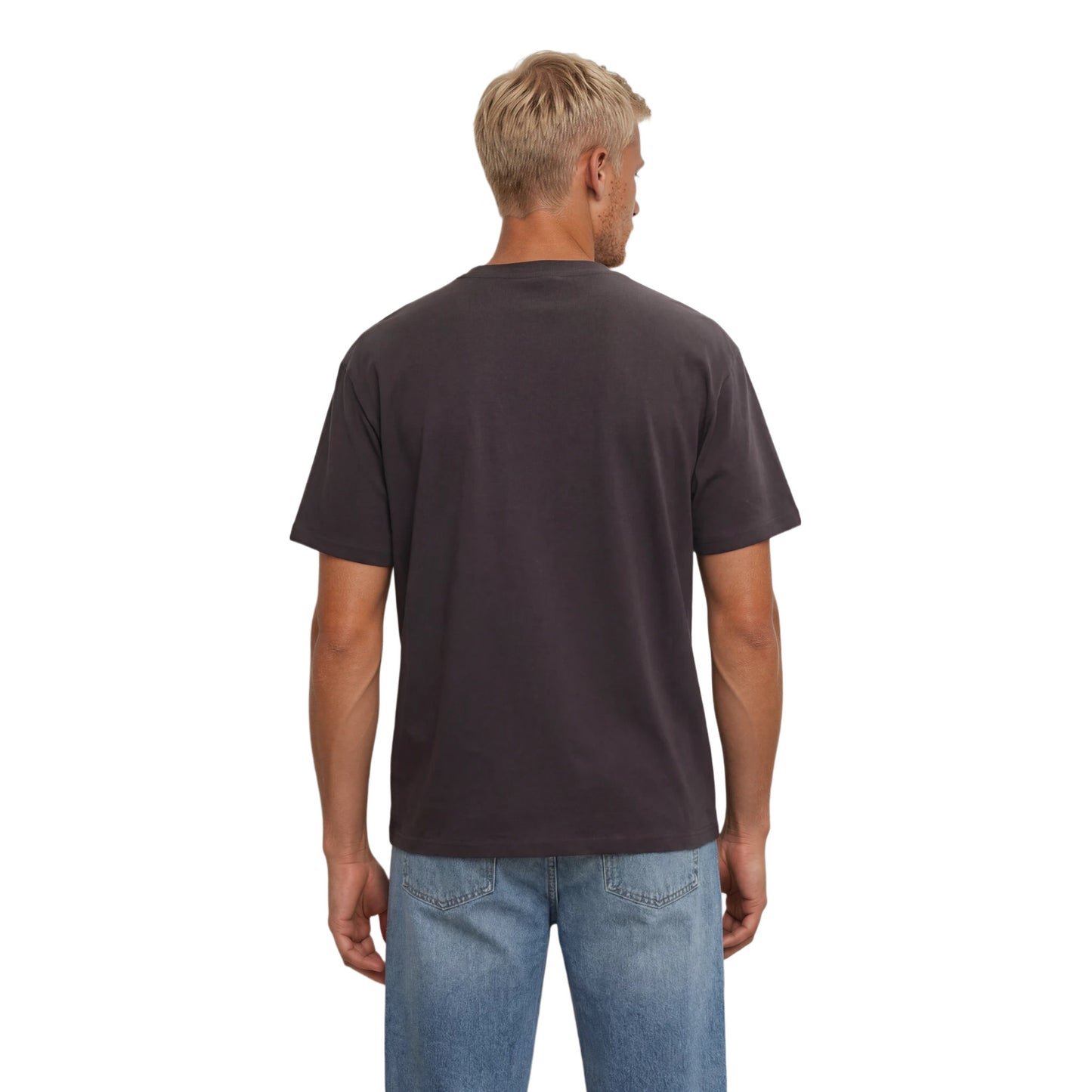 COTTON RELAXED FIT TEE ANTHRACITE