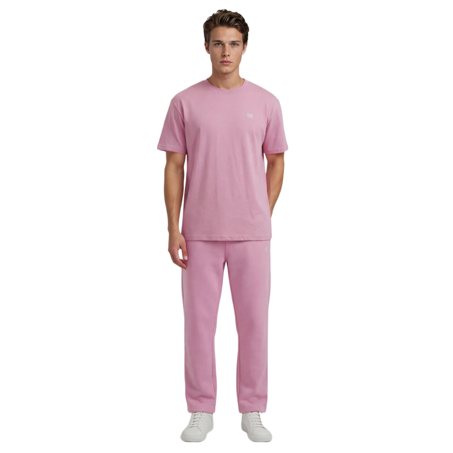 COTTON RELAXED FIT TEE SOFT ROSE