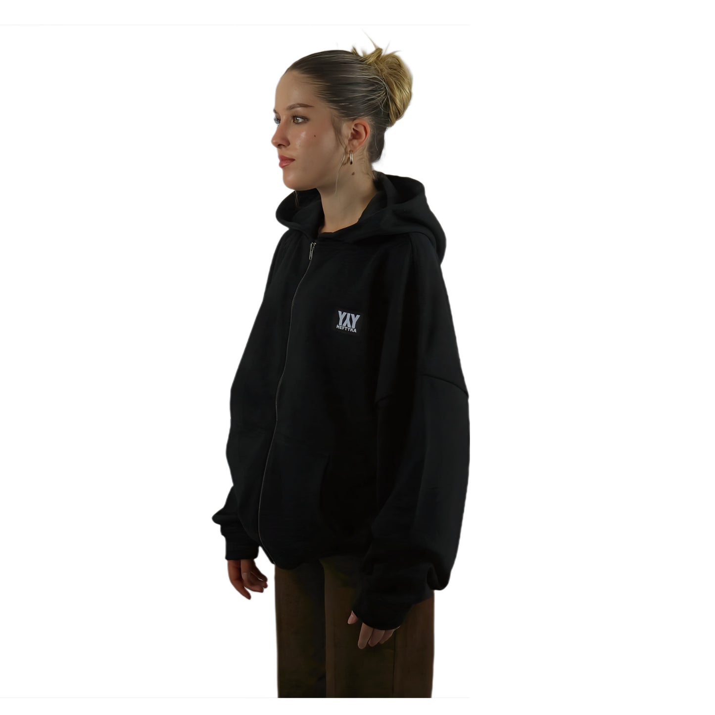 ZIP HOODIE HEAVY BLACK
