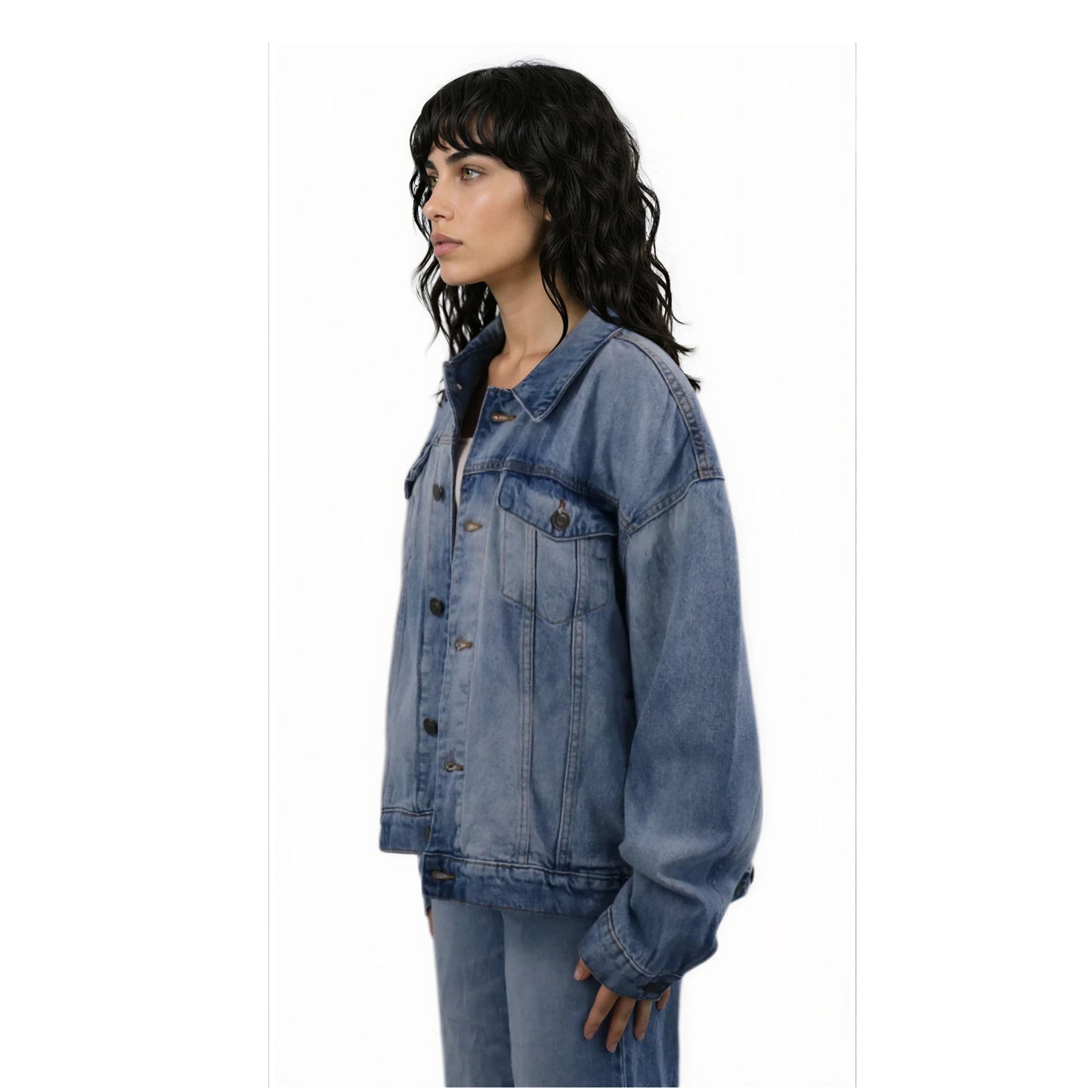DENIM JACKET LIGHT BLUE WASHED
