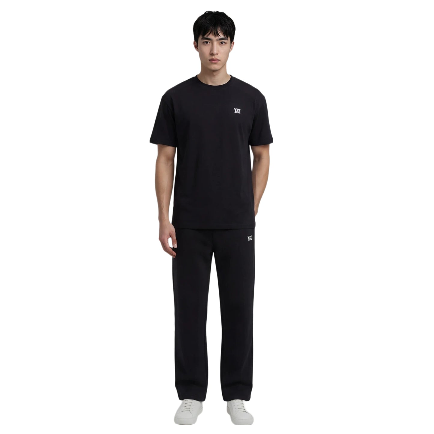 COTTON RELAXED FIT TEE BLACK