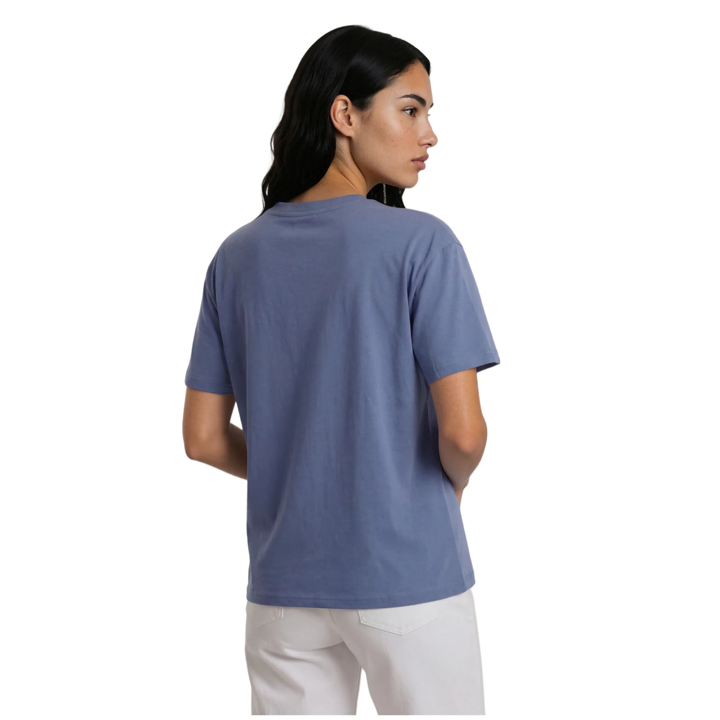 COTTON RELAXED FIT TEE SOFT BLUE