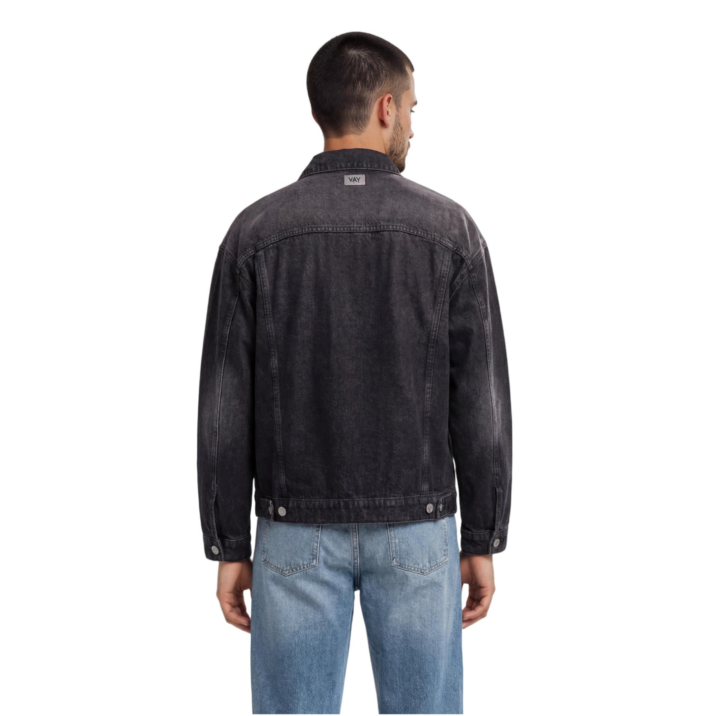 DENIM JACKET BLACK WASHED