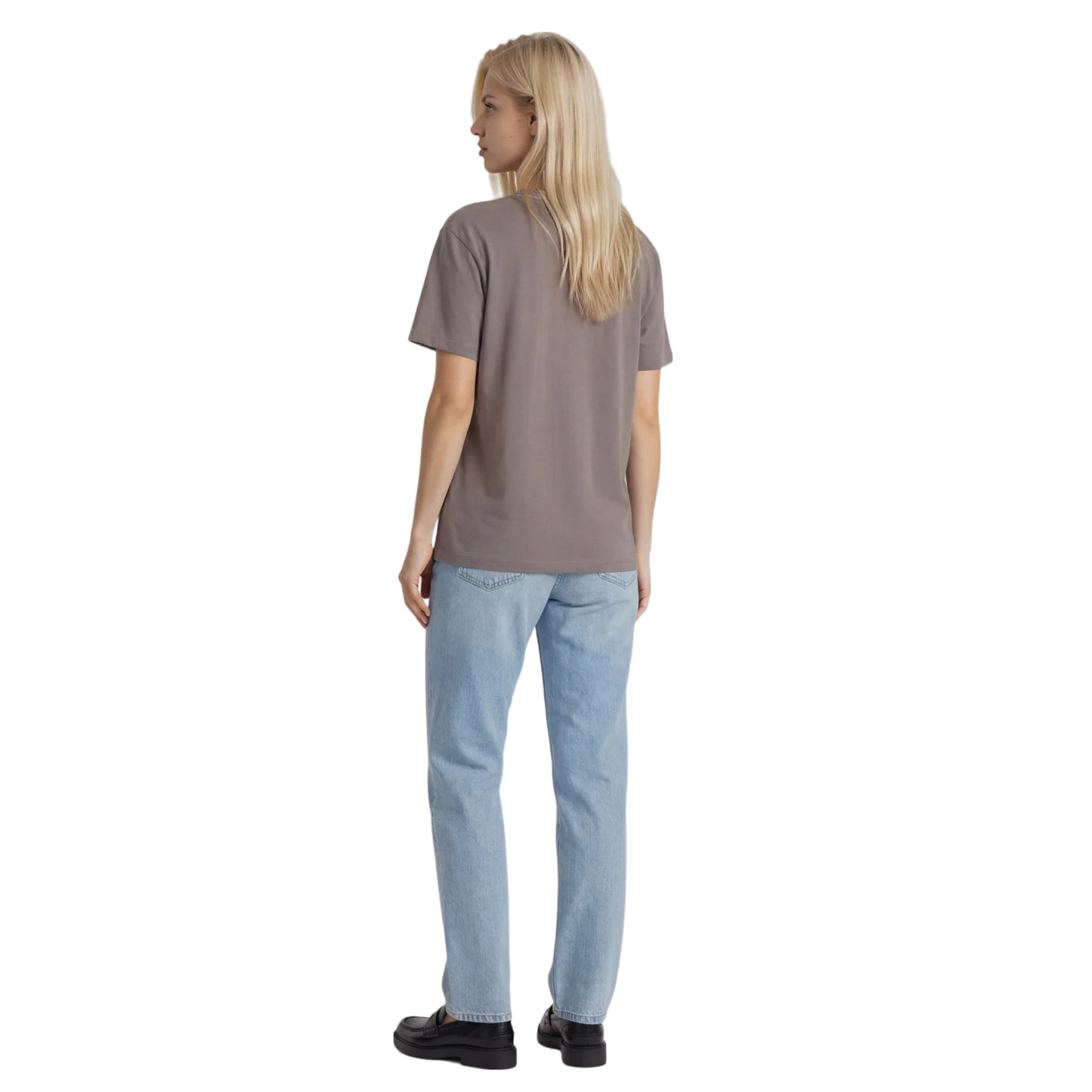COTTON RELAXED FIT TEE LIGHT GREY