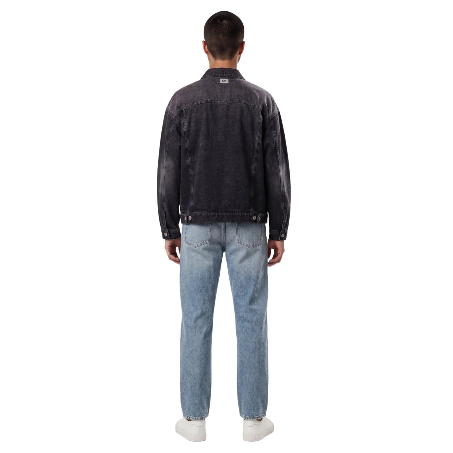 DENIM JACKET BLACK WASHED