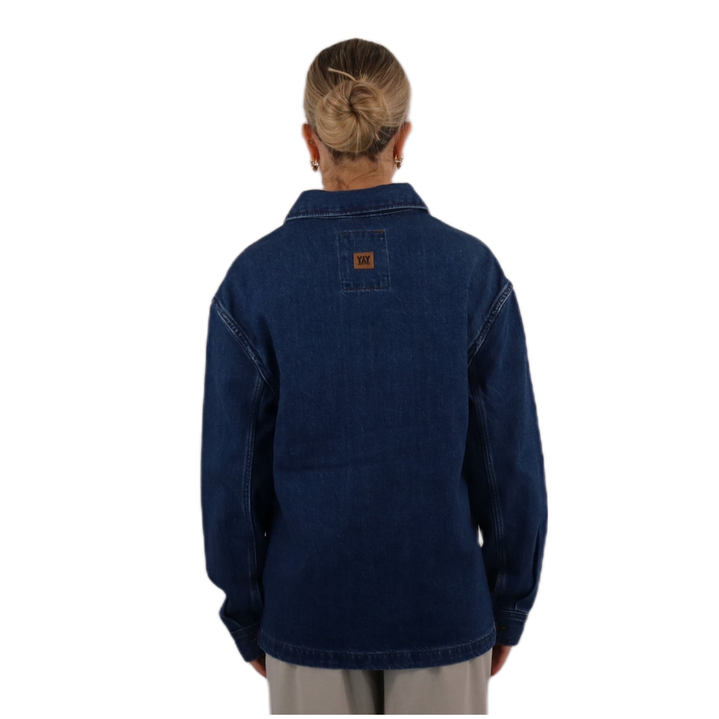 DENIM OVERSHIRT MID BLUE