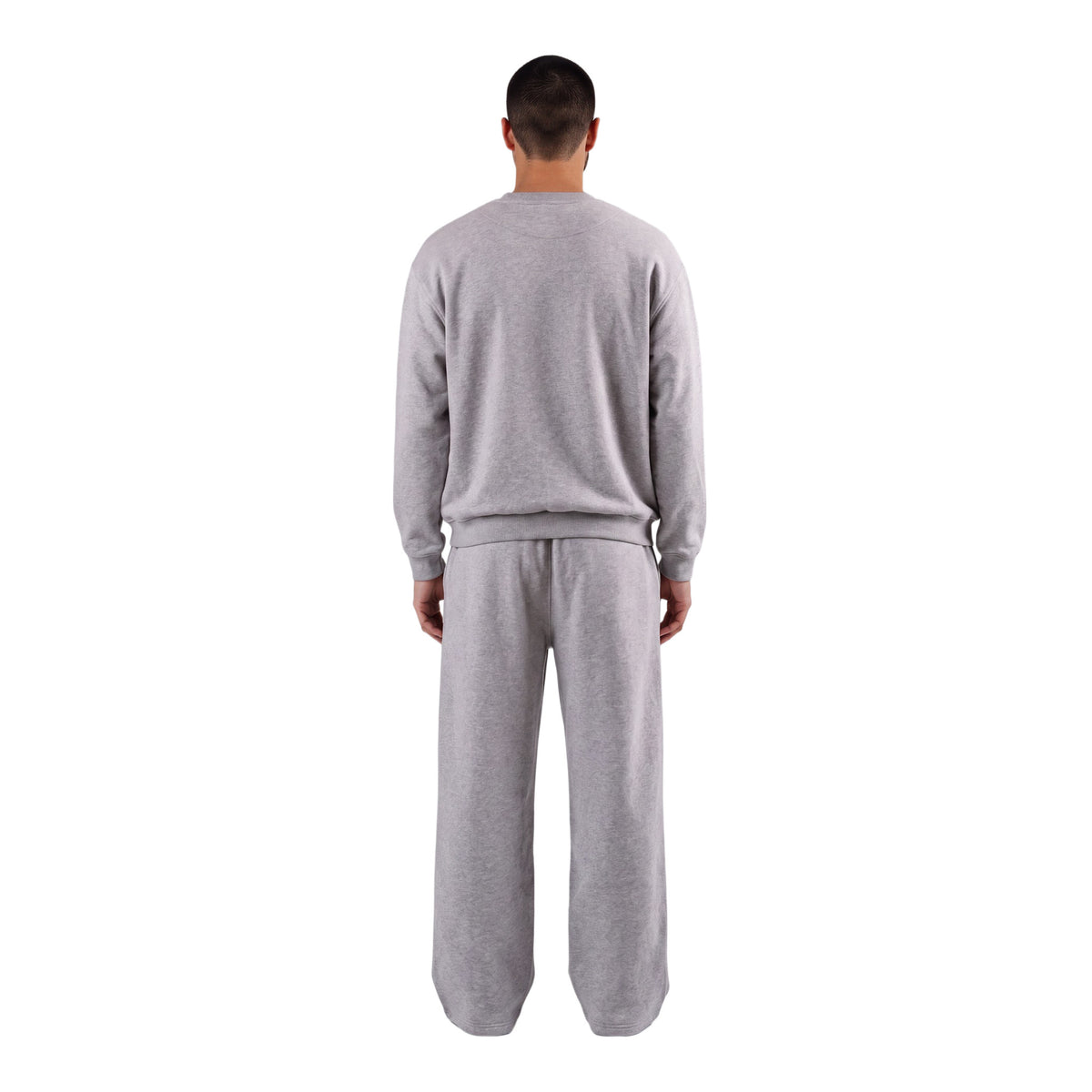 WIDE LEG JOGGER HEATHER GREY