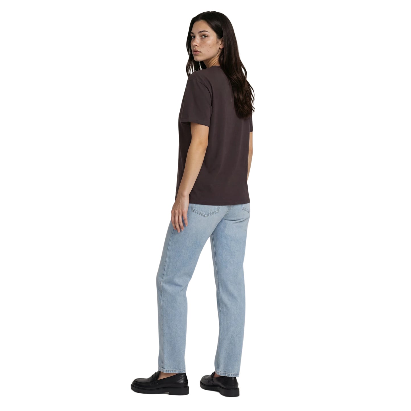 COTTON RELAXED FIT TEE ANTHRACITE