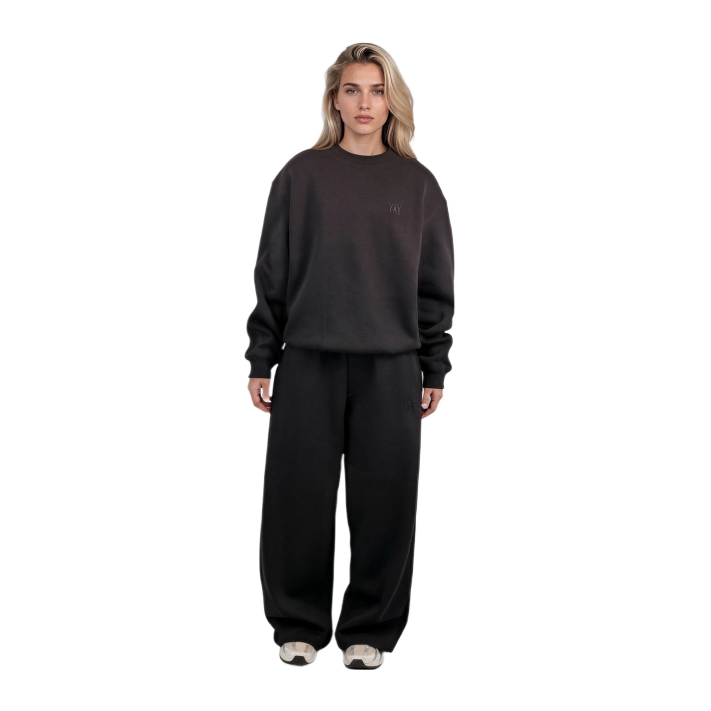 WIDE LEG JOGGER BLACK