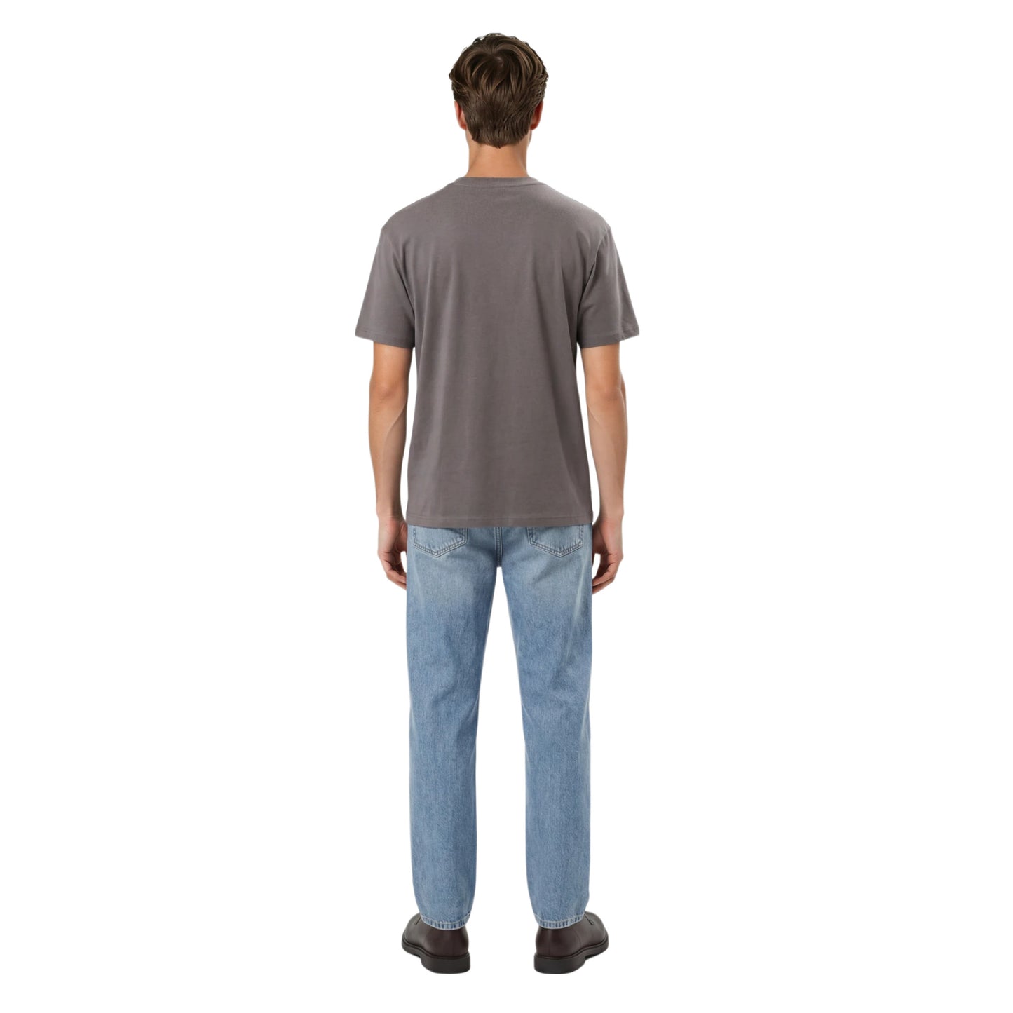 COTTON RELAXED FIT TEE LIGHT GREY