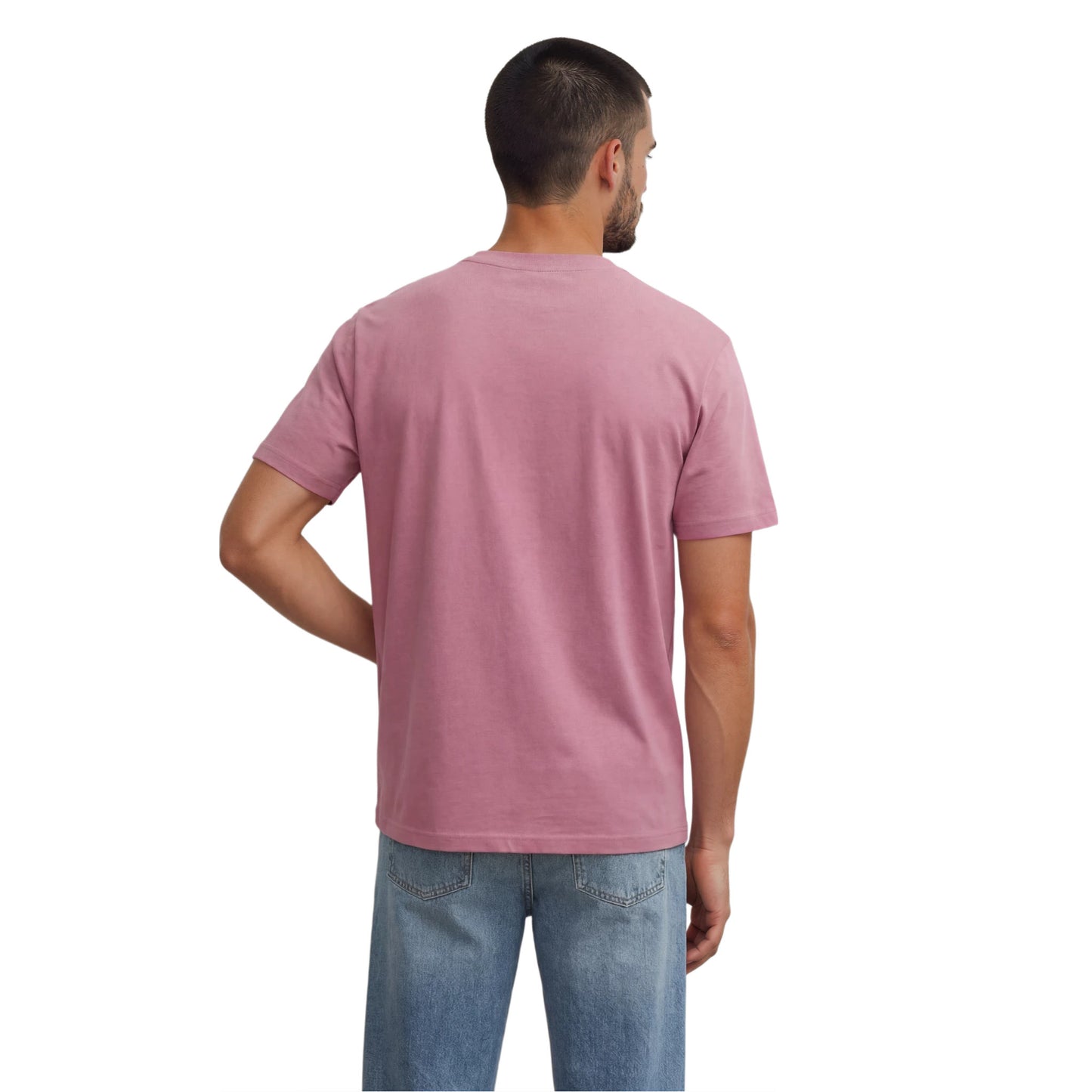 COTTON RELAXED FIT TEE SOFT ROSE