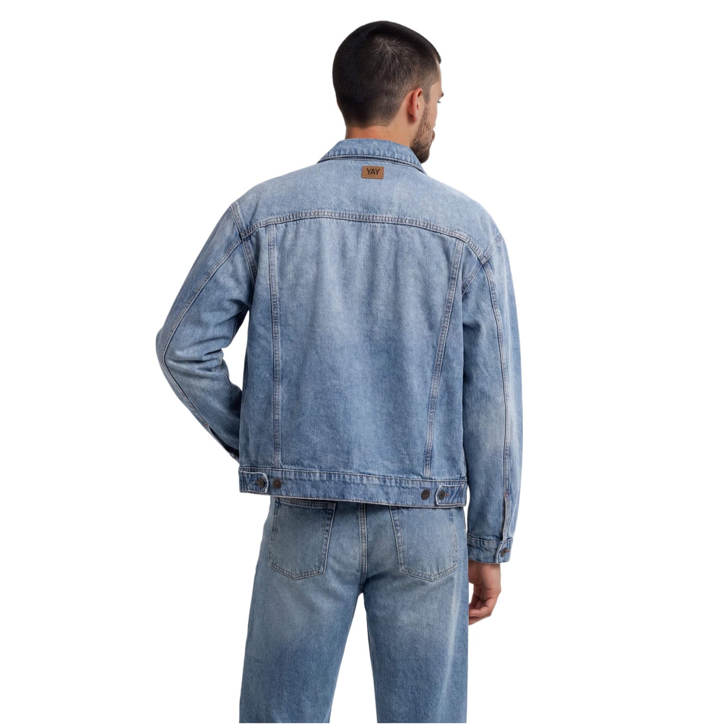 DENIM JACKET LIGHT BLUE WASHED