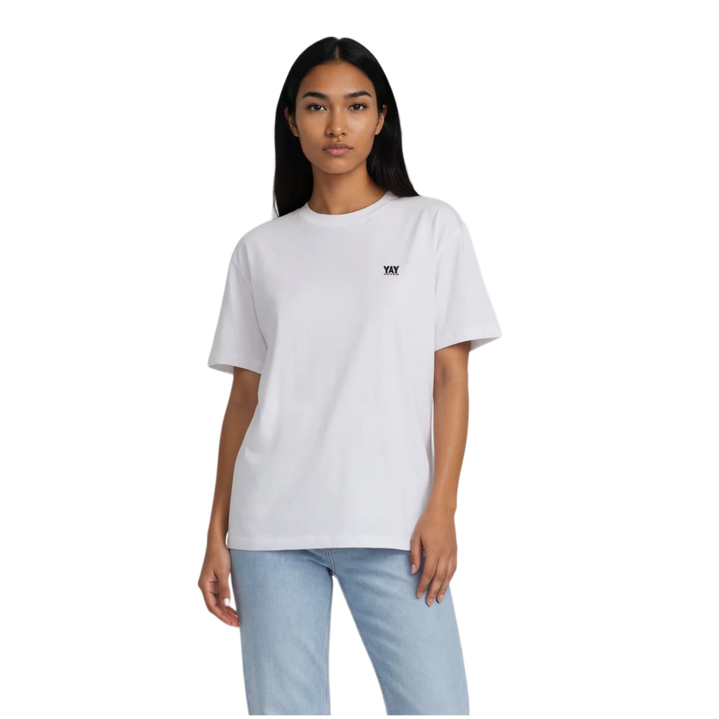 COTTON RELAXED FIT TEE WHITE