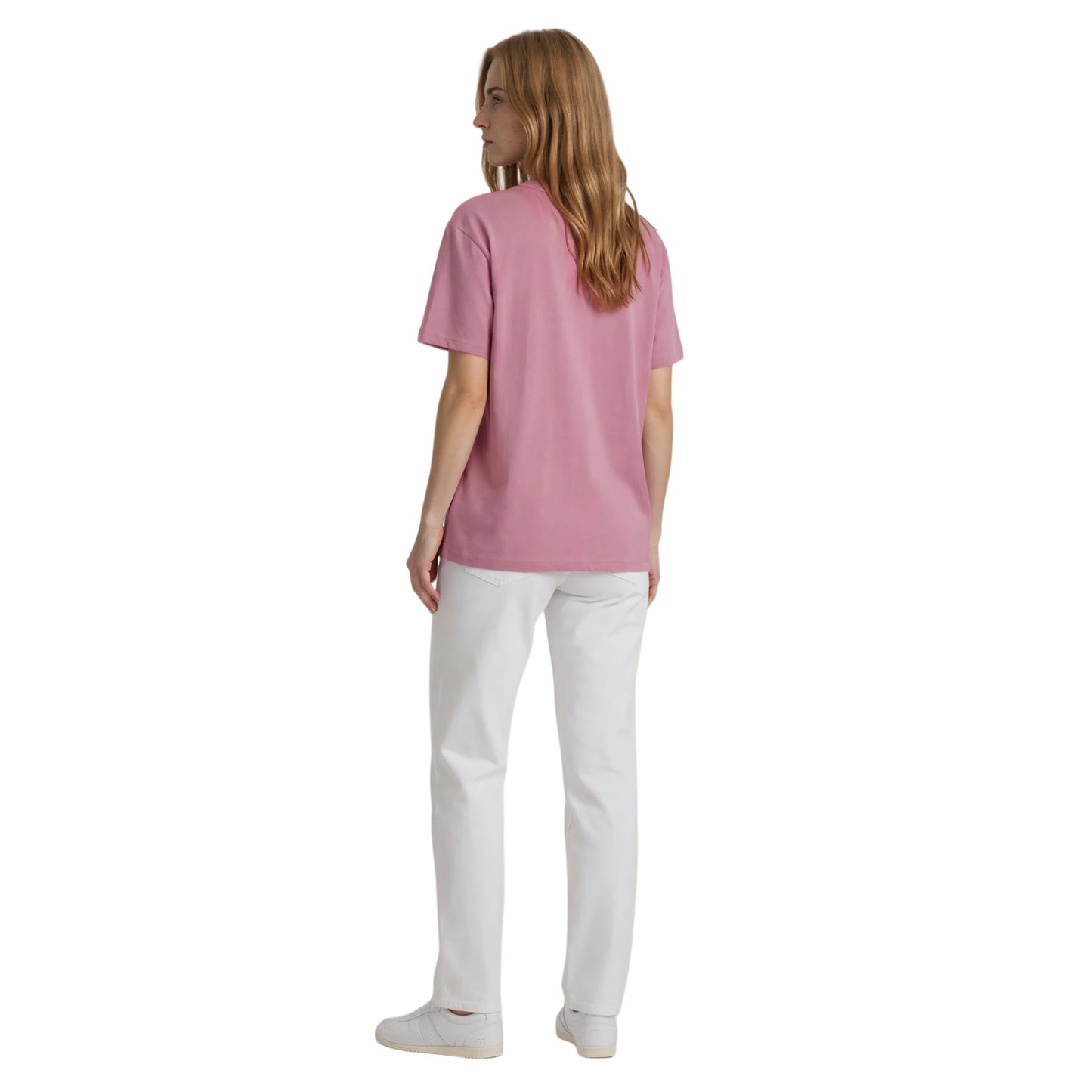 COTTON RELAXED FIT TEE SOFT ROSE