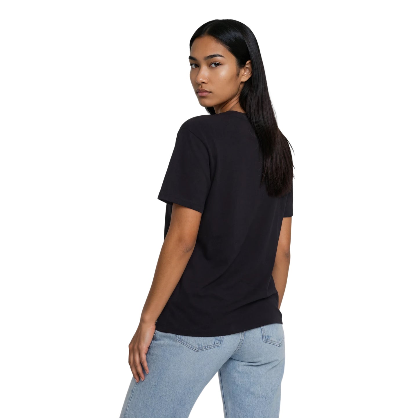 COTTON RELAXED FIT TEE BLACK