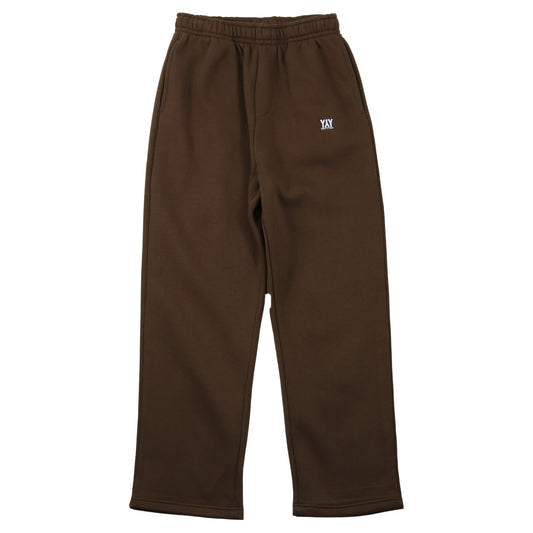 OPEN LEG JOGGER CHOCOLATE BROWN