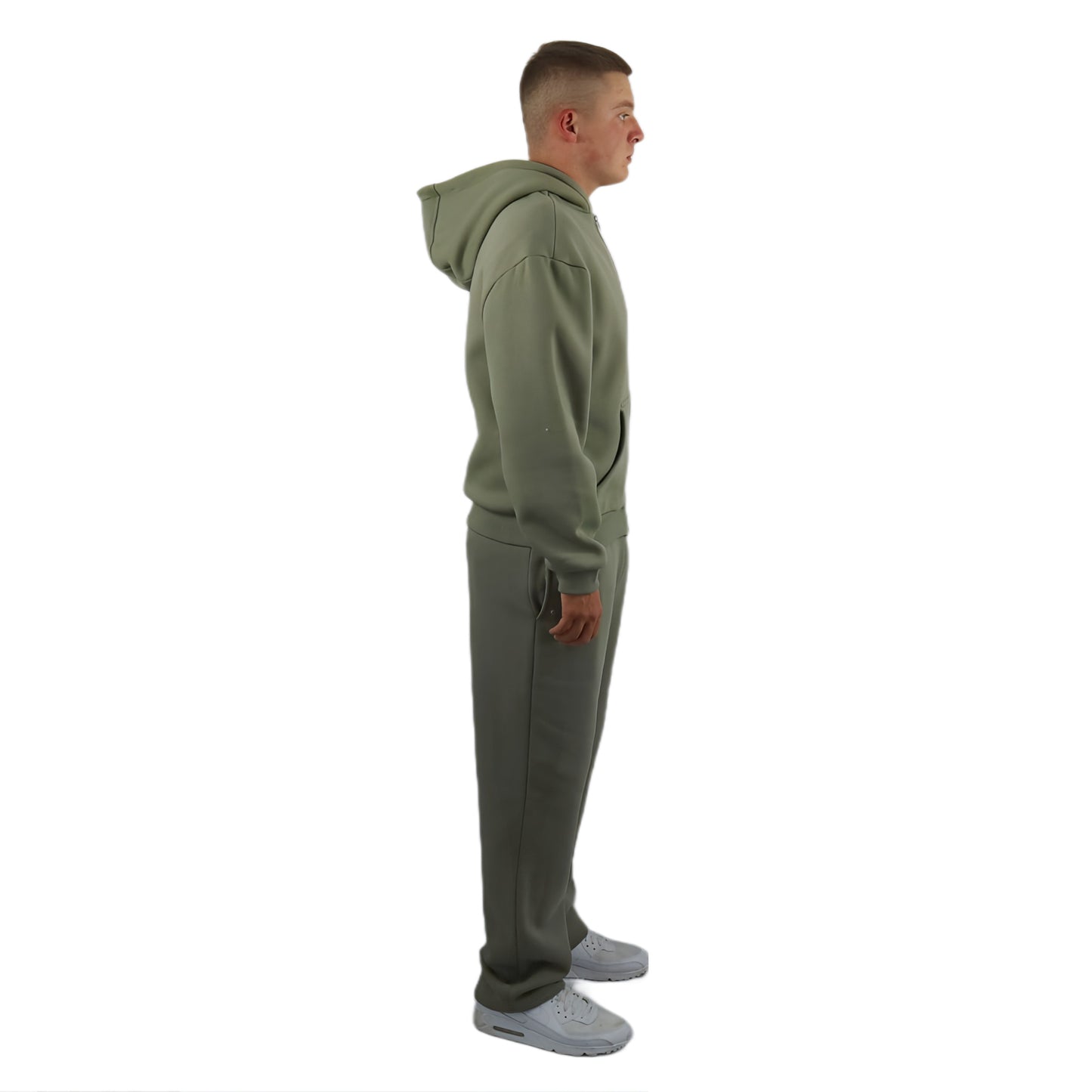 OPEN LEG JOGGER SOFT OLIVE
