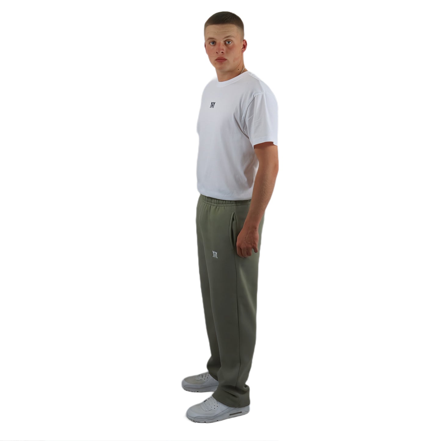 OPEN LEG JOGGER SOFT OLIVE