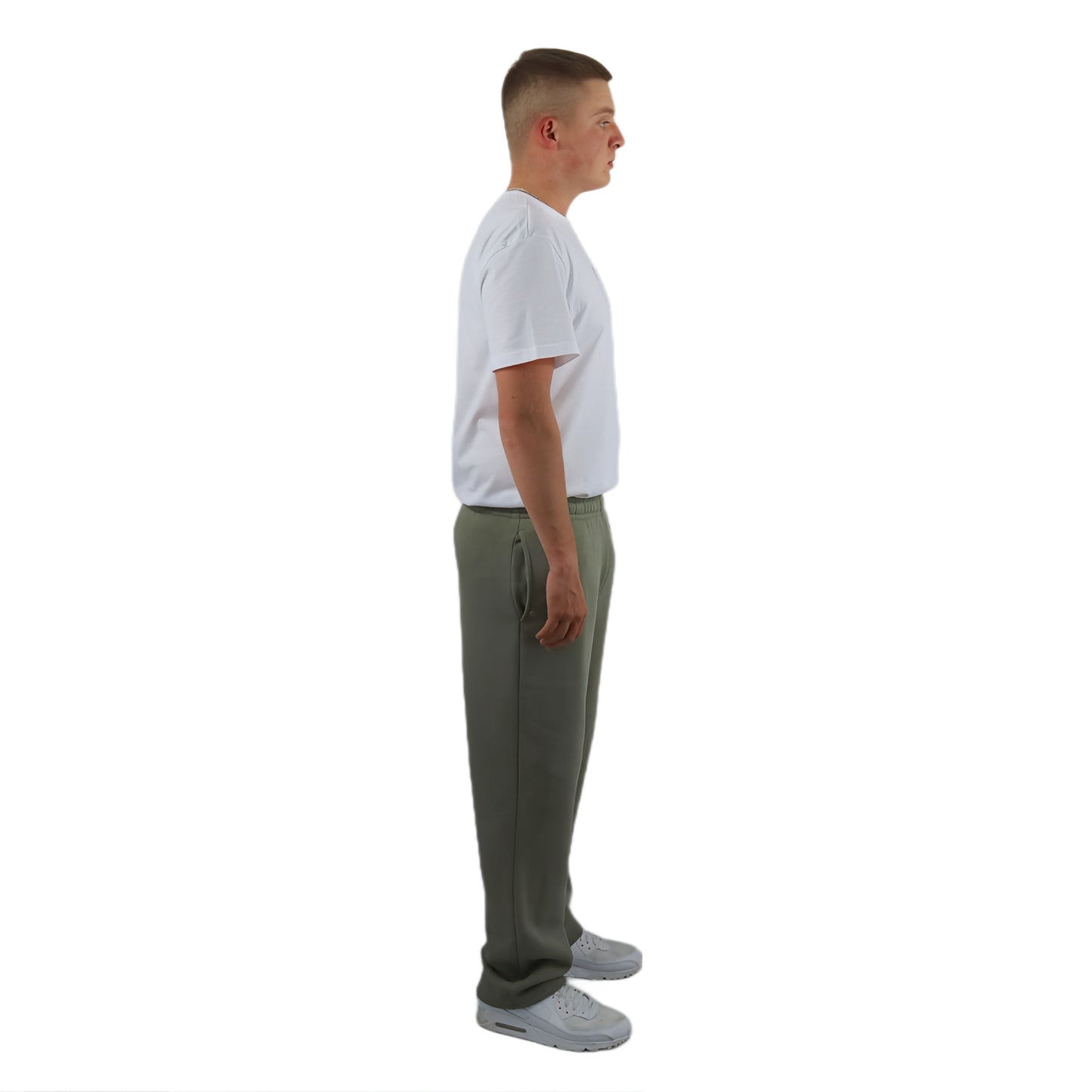 OPEN LEG JOGGER SOFT OLIVE