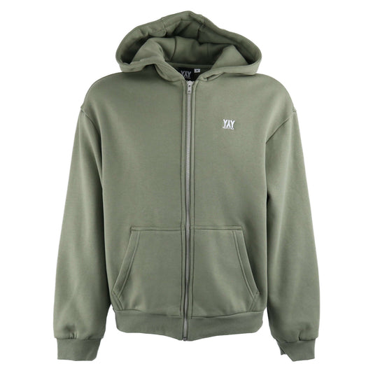 ZIP- HOODIE SOFT OLIVE